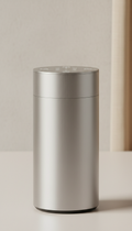 Altavoz inteligente de aluminio cepillado