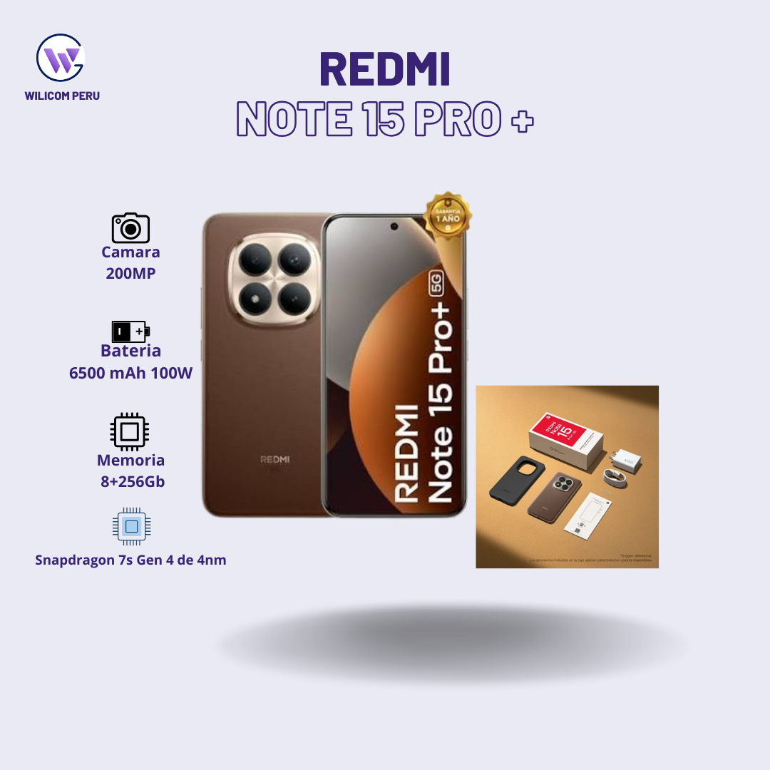 REDMI Note 15 Pro+ 5G 8GB+256GB Mocha Brown