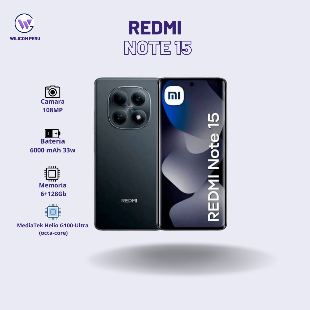 REDMI Note 15 6GB+128GB Negro