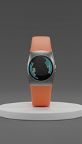 Pulsera fitness de diseño con correa Launch Orange