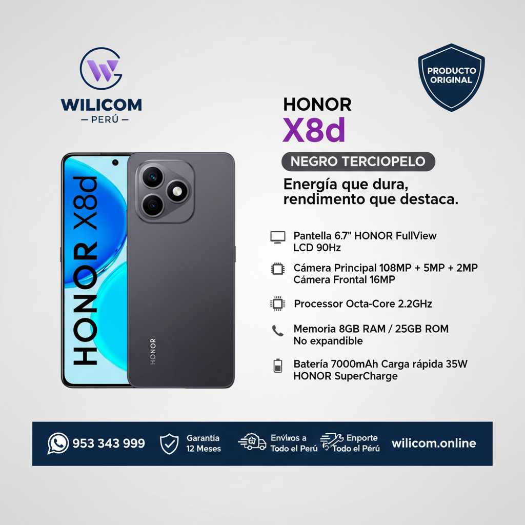 HONOR X8d 8GB RAM 256GB DUAL SIM