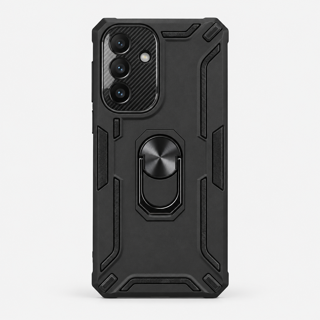 Case robot para Samsung Galaxy A17 color Negro sobre fondo limpio