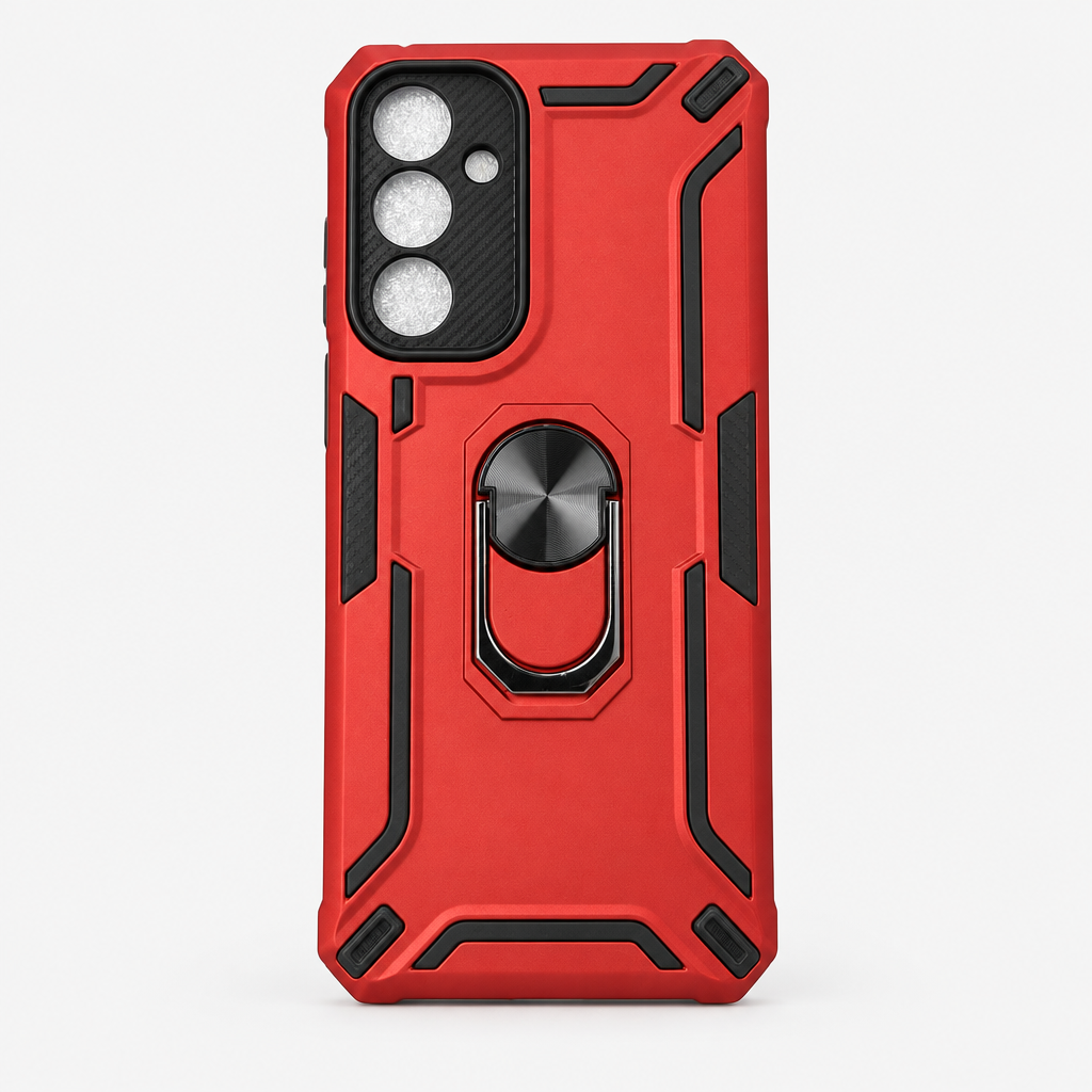 Case robot para Samsung Galaxy A17 color Rojo Cobrizo sobre fondo limpio