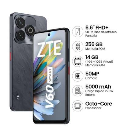 ZTE Blade V60 Smart 14GB RAM 256GB Negro